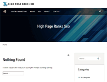 Tablet Screenshot of highpagerankseo.com